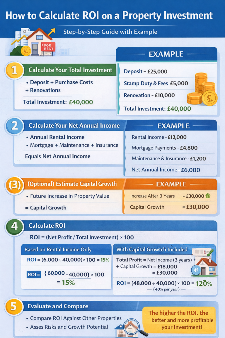 How to Calculate ROI on a Property Investment – Step-by-Step