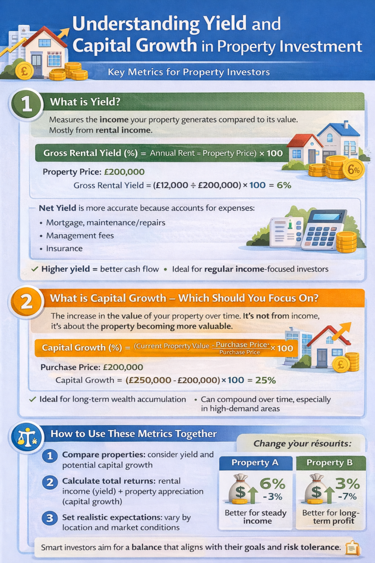 Understanding Yield and Capital Growth in Property Investment
